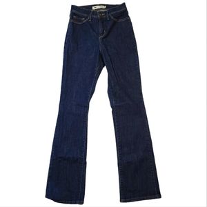 Levi's 512 Hi-Rise Bootcut Size 2 Dark Blue